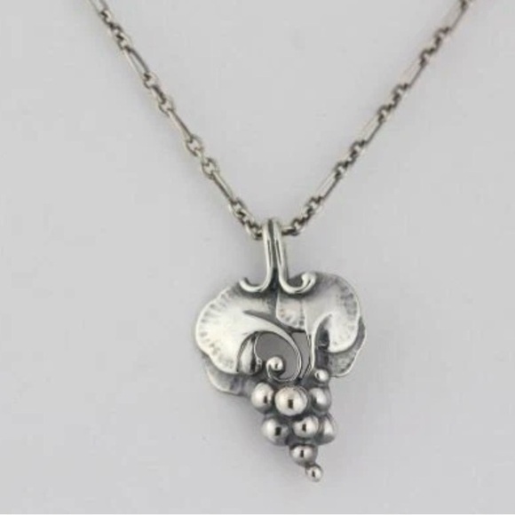 Georg Jensen Jewelry - GEORG JENSEN Vintage Rare Collectors 1996 Heritage 925 SS Grape Necklace
